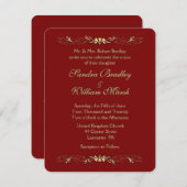 Marcella Faire-part de mariage (Devant / Derrière)