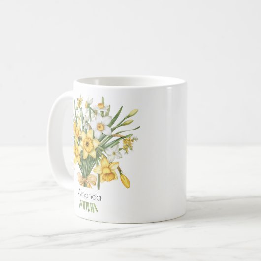 March Birth Flower Mug | Daffodils Mug (Devant gauche)