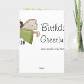 March Birthday Angel Kaart (Achterkant)