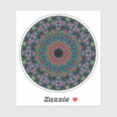 March Birthstone Bloodstone Mandala Sticker (Vel)
