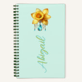 March Bloom Personalized Keepsake  Notitieboek (Voorkant)