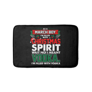 March Boy Christmas Spirit Badmat