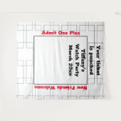 March Bracket Basketbal Watch Party Achtergrond Wandkleed (Voorkant (horizontaal))