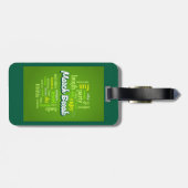 March Break Word Cloud Typography School Vacation Bagagelabel (Achterkant horizontaal)