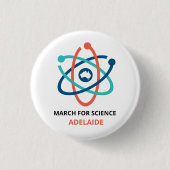 March for Science - Adelaide - Ronde Button 3,2 Cm (Voorkant)