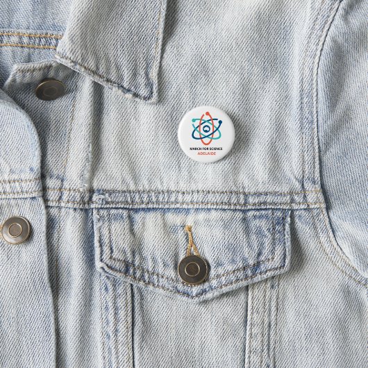 March for Science - Adelaide - Ronde Button 3,2 Cm (In situ)