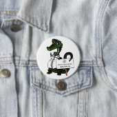 March for Science Australia - Crocodile - Ronde Button 7,6 Cm (In situ)