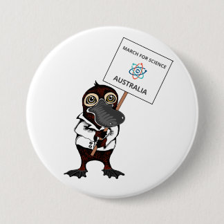 March for Science Australia - Platypus - Ronde Button 7,6 Cm