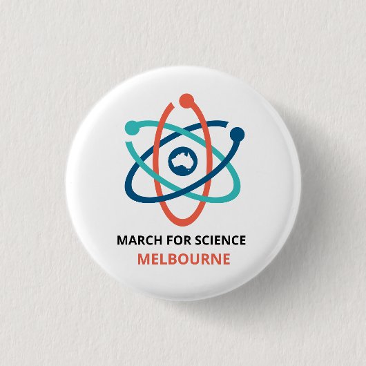 March for Science - Melbourne - Ronde Button 3,2 Cm (Voorkant)