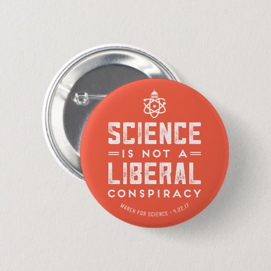 March for Science Support Science Button (Voorkant /achterkant)