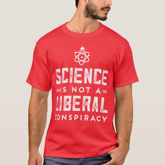 March for Science Support Science Mannen T-Shirt (Voorkant)