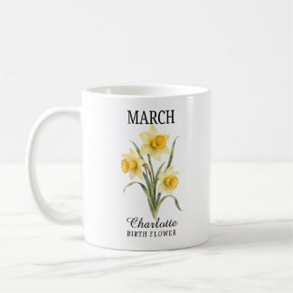 March Geboortebloem Narcis Koffiemok