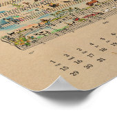 March Happy Notes Calendar 2022 Poster (Coin)