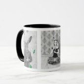 March Hare Dormouse Alice in Wonderland Mok (Voorkant links)