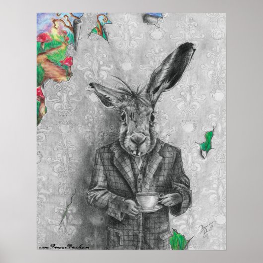 March Hare Poster Alice in Wonderland Poster (Devant)