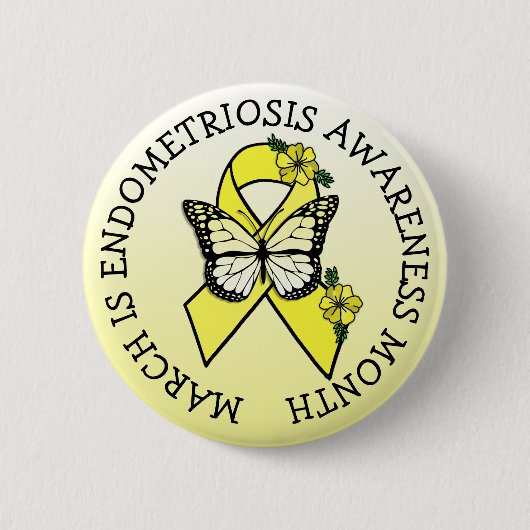 March is Endometriosis Month Button (Voorkant)