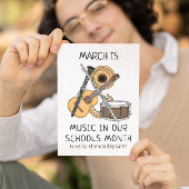 March is Muziek in onze schoolmaand Flyer