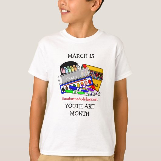 March is Youth Art Month T-shirt (Voorkant)