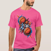 March Madness Fierce competitie basketbalspeler T-shirt (Voorkant)
