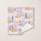 Marché aux fleurs Amsterdam Abstrait Retro Daisies (Gant de toilette)