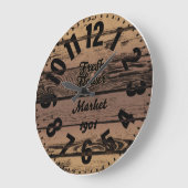 Marché aux fleurs fraîches Antique Grande horloge (Angle)