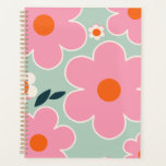 Marché aux fleurs Madrid Floral Art rose Orange Ve<br><div class="desc">Art Floral - Fleurs Imprimer - Rose,  Orange et Vert Menthe.</div>
