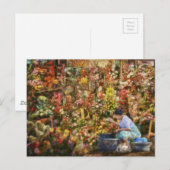 Marché aux fleurs New Delhi India Art Carte postal (Devant / Derrière)