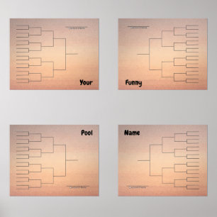 Marche Basketball Quadrant Bracket Orange Ombre
