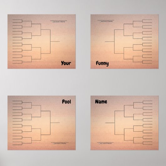 Marche Basketball Quadrant Bracket Orange Ombre (Recto)
