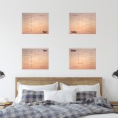 Marche Basketball Quadrant Bracket Orange Ombre (Chambre à coucher)