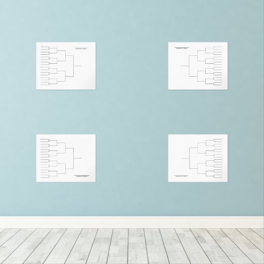 Marche Basketball Quadrant Bracket transparent (Parquet)