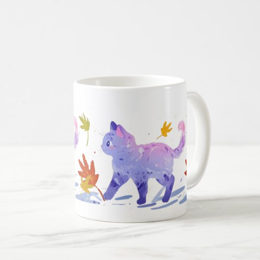 MARCHE CHAT MUG (Devant droit)