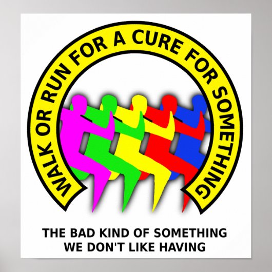 Marche Course Pour La Cure Affiche Signe Impressio (Devant)