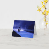 marche dans la carte de note pluie (Fleur jaune)