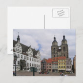 Marché de cartes postales à Wittenberg, Allemagne (Devant / Derrière)