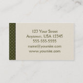 Marche de chien et carte de visite de services (Dos)