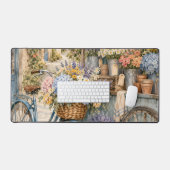Marché de fleurs Bloomcore avec bicyclette (Clavier et souris)