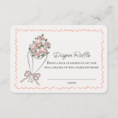 Marché de fleurs roses encart pour tirage au sort (Devant)