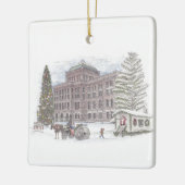 Marche de Noël à Genève ornement céramique (Gauche)