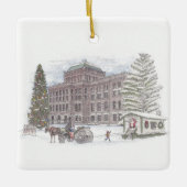 Marche de Noël à Genève ornement céramique (Devant)