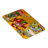 Marché de poisson de Noël Stat Magnet de chat (Côté Droit)