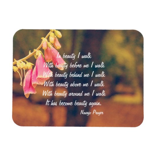 Marche de prière Navajo dans Magnet de beauté (Horizontal)