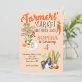 Marché des agriculteurs Invitation d'anniversaire (Debout devant)