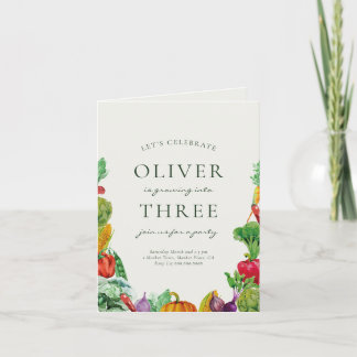 Marché des agriculteurs Invitation d'anniversaire