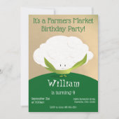 Marché des agriculteurs Invitation d'anniversaire (Devant)