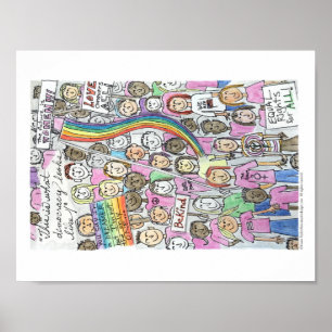 Marche des femmes - 11" x 8,5" Poster