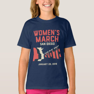 Marche des femmes San Diego long tshirt à manches
