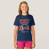Marche des femmes San Diego long tshirt à manches (Devant entier)