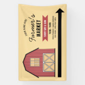 Marché des fermiers Bannière de marketing des ferm (Verticale)