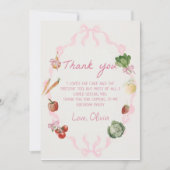 Marché des fermiers Carte de remerciements végétal (Devant)